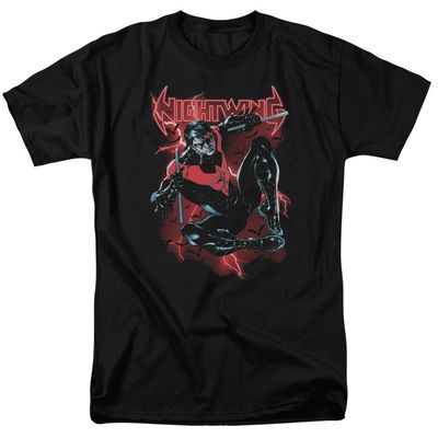 Batman Lightwing Mens T Shirt Black Retro Pop Classics