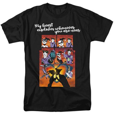 Batman Explode Mens T Shirt Black Retro Pop Classics