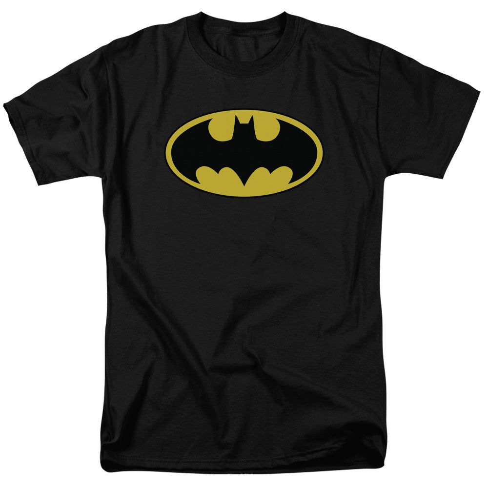 Batman Classic Logo Mens T Shirt Black Retro Pop Classics