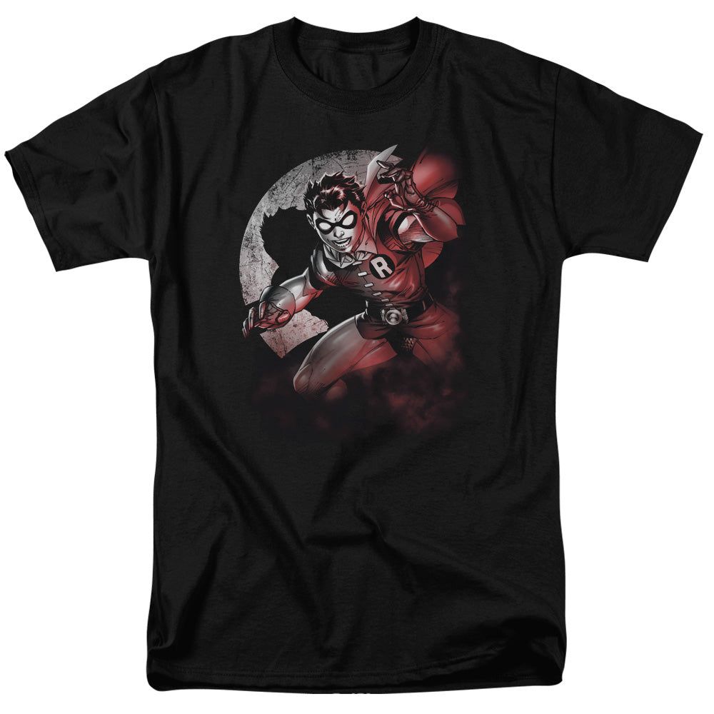 Batman Robin Spotlight Mens T Shirt Black Retro Pop Classics