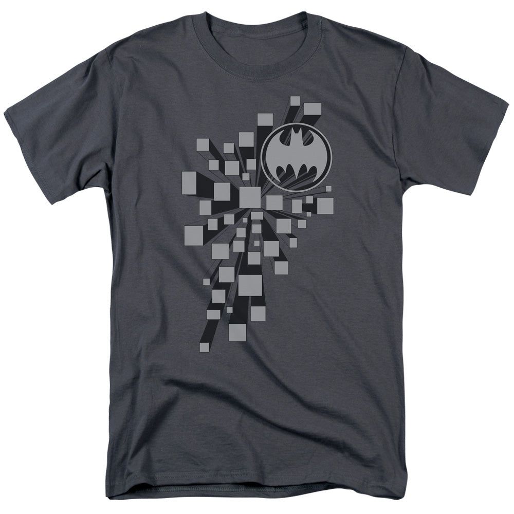 Batman Gotham 3D Mens T Shirt Charcoal Retro Pop Classics