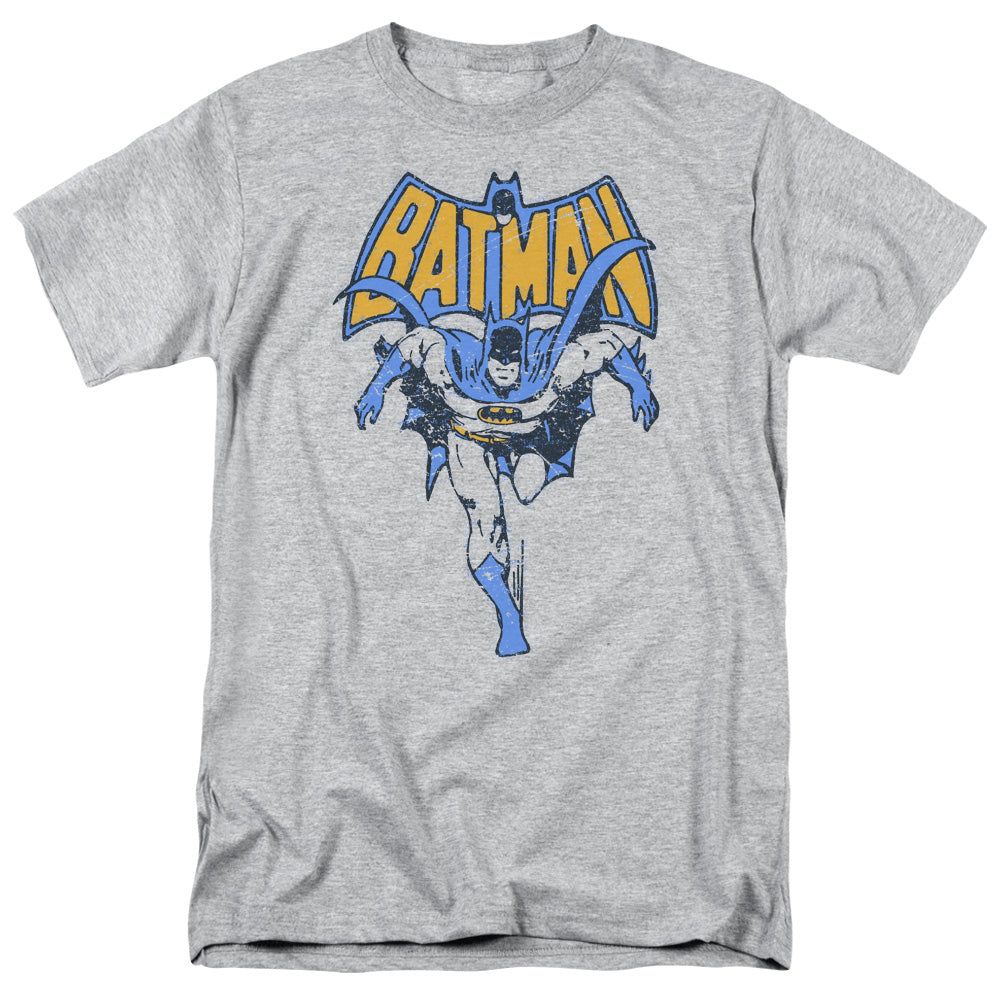 Batman Vintage Run Mens T Shirt Athletic Heather Retro Pop Classics