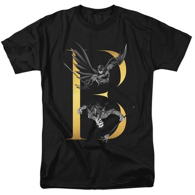 Batman B Mens T Shirt Black Retro Pop Classics