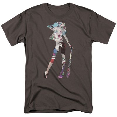 Batman Scene Inside Mens T Shirt Charcoal Retro Pop Classics