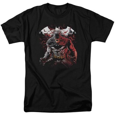 Batman Raging Bat Mens T Shirt Black Retro Pop Classics