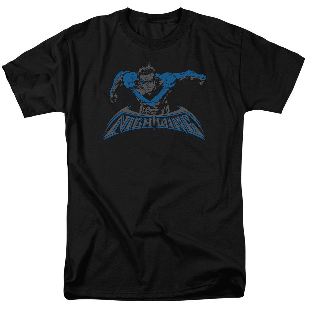 Batman Wing Of The Night Mens T Shirt Black Retro Pop Classics