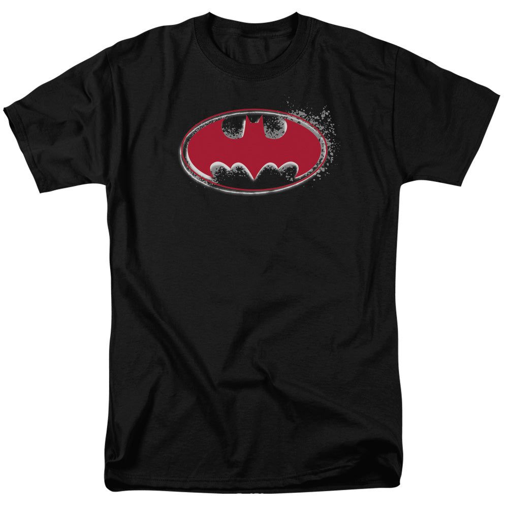 Batman Hardcore Noir Bat Logo Mens T Shirt Black Retro Pop Classics