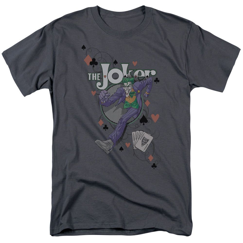 Batman Always A Joker Mens T Shirt Charcoal Retro Pop Classics