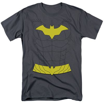Batman New Batgirl Uniform Mens T Shirt Charcoal Retro Pop Classics