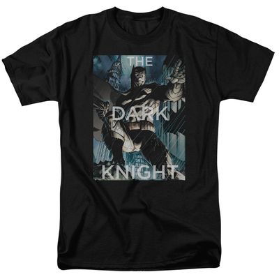 Batman Fighting The Storm Mens T Shirt Black Retro Pop Classics