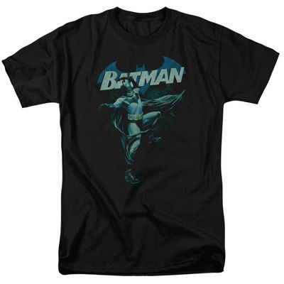 Batman Blue Bat Mens T Shirt Black Retro Pop Classics