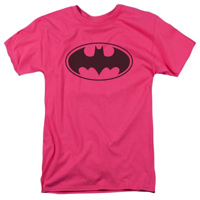 Batman Black Bat Mens T Shirt Hot Pink Retro Pop Classics