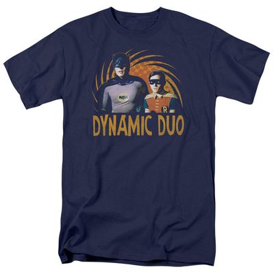 Batman Classic TV Dynamic Mens T Shirt Navy Blue Retro Pop Classics
