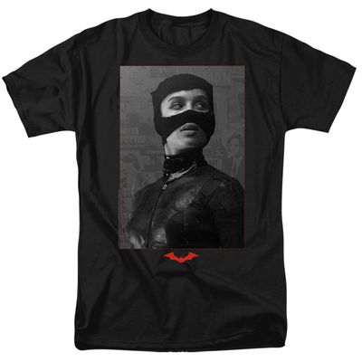 The Batman 2022 Catwoman Worn Portrait Mens T Shirt Black Retro Pop Classics
