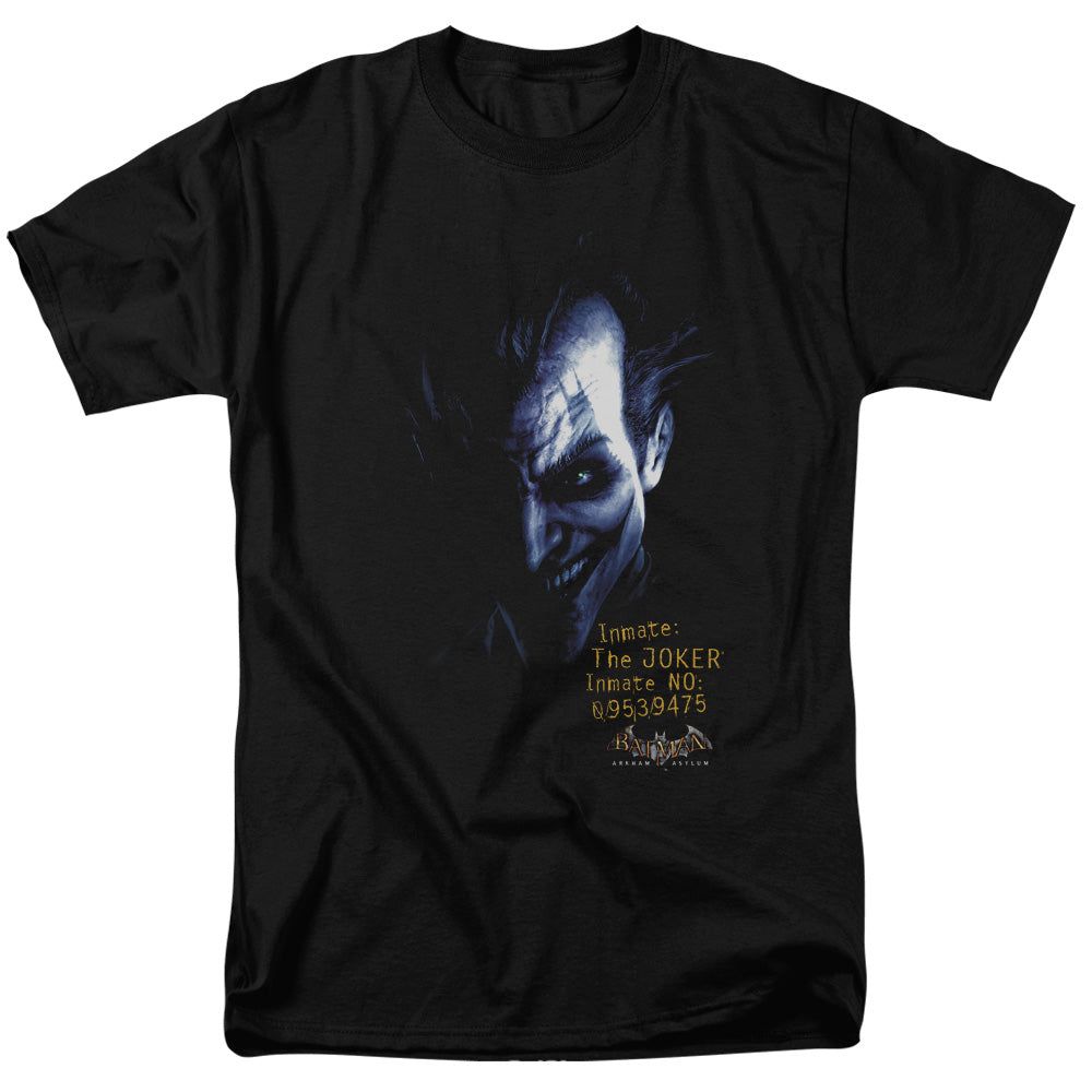 Batman Arkham Asylum Arkham Joker Mens T Shirt Black Retro Pop Classics
