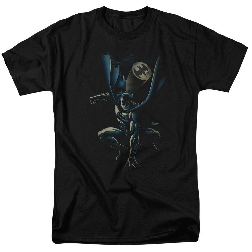 Batman Calling All Bats Mens T Shirt Black Retro Pop Classics