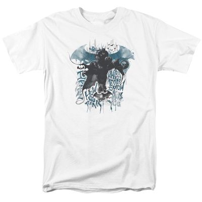 Batman Arkham Knight I Know Mens T Shirt White Retro Pop Classics