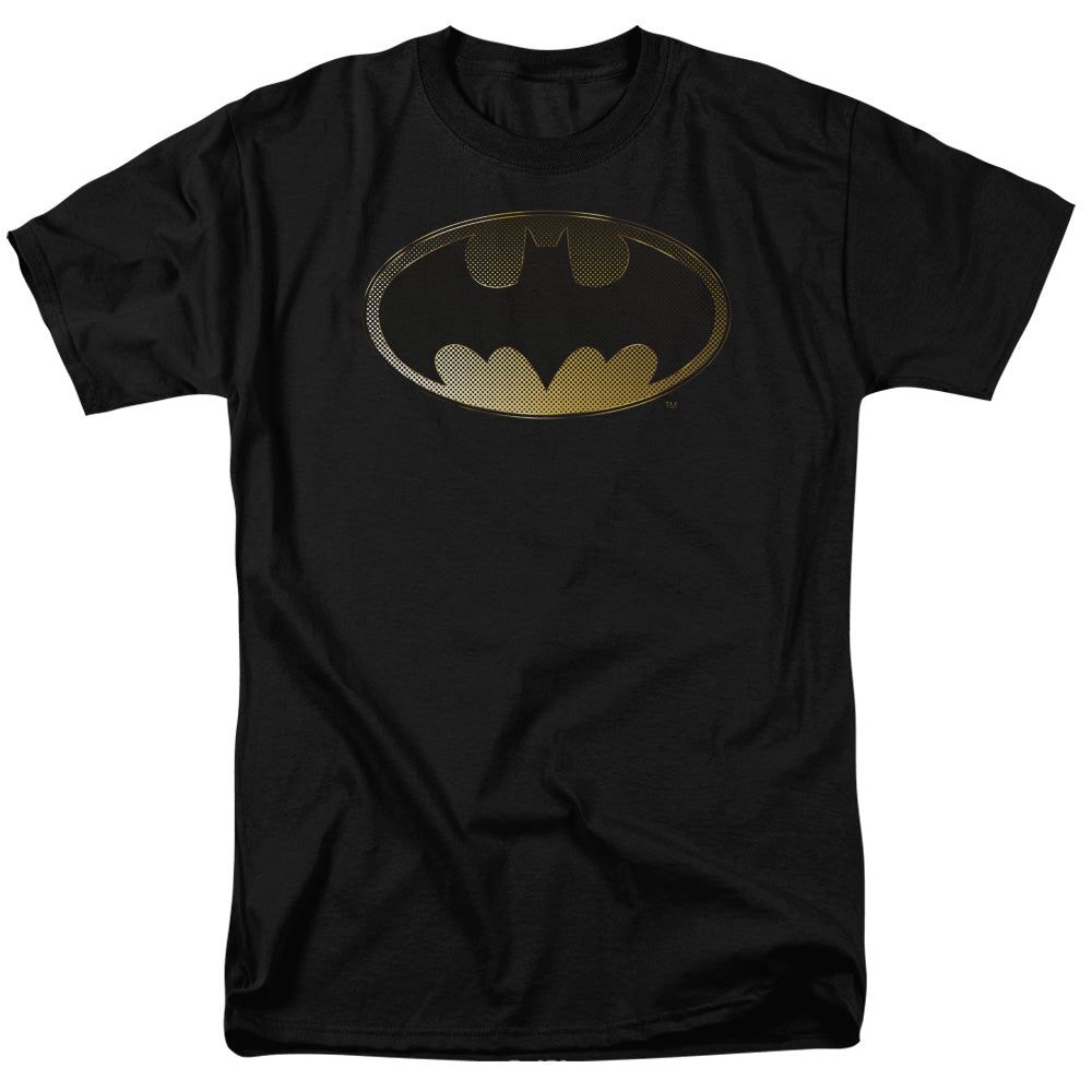 Batman Halftone Bat Mens T Shirt Black Retro Pop Classics