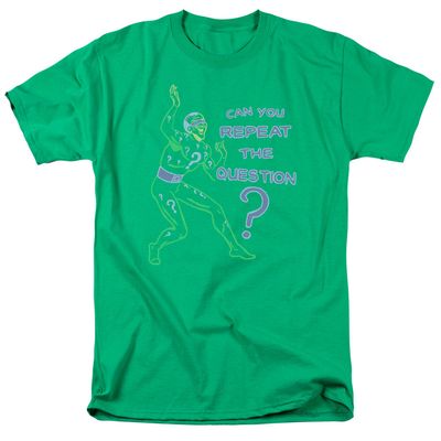 Batman Repeat Mens T Shirt Kelly Green Retro Pop Classics
