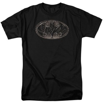 Batman Bio Mech Bat Shield Mens T Shirt Black Retro Pop Classics