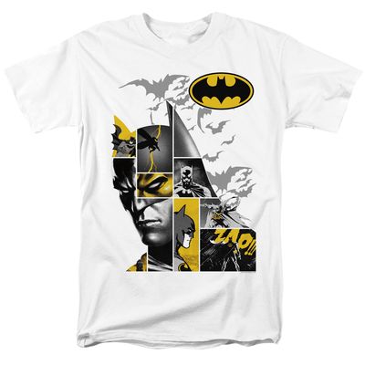 Batman Long Live Mens T Shirt White Retro Pop Classics