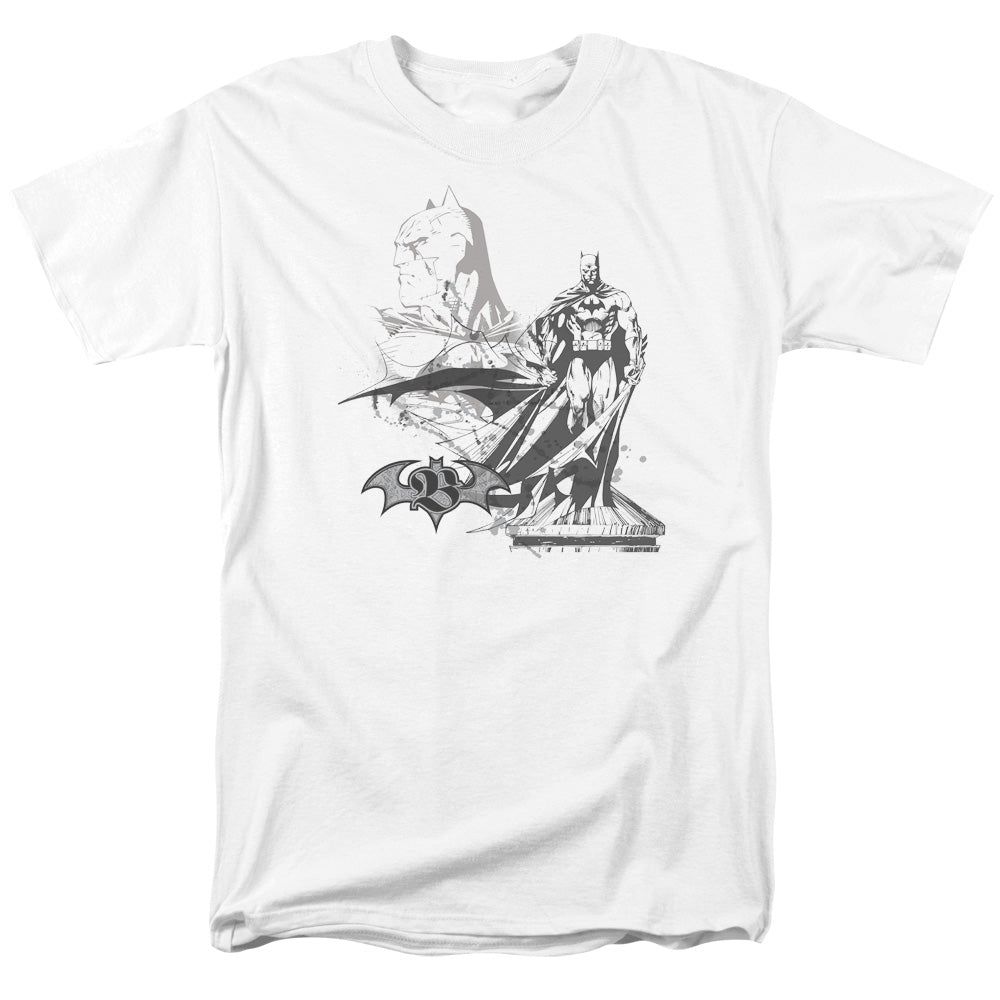 Batman Overseer Mens T Shirt White Retro Pop Classics