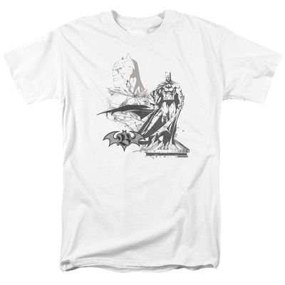 Batman Overseer Mens T Shirt White Retro Pop Classics