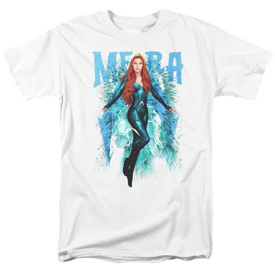 Aquaman Movie Mera Mens T Shirt White Retro Pop Classics