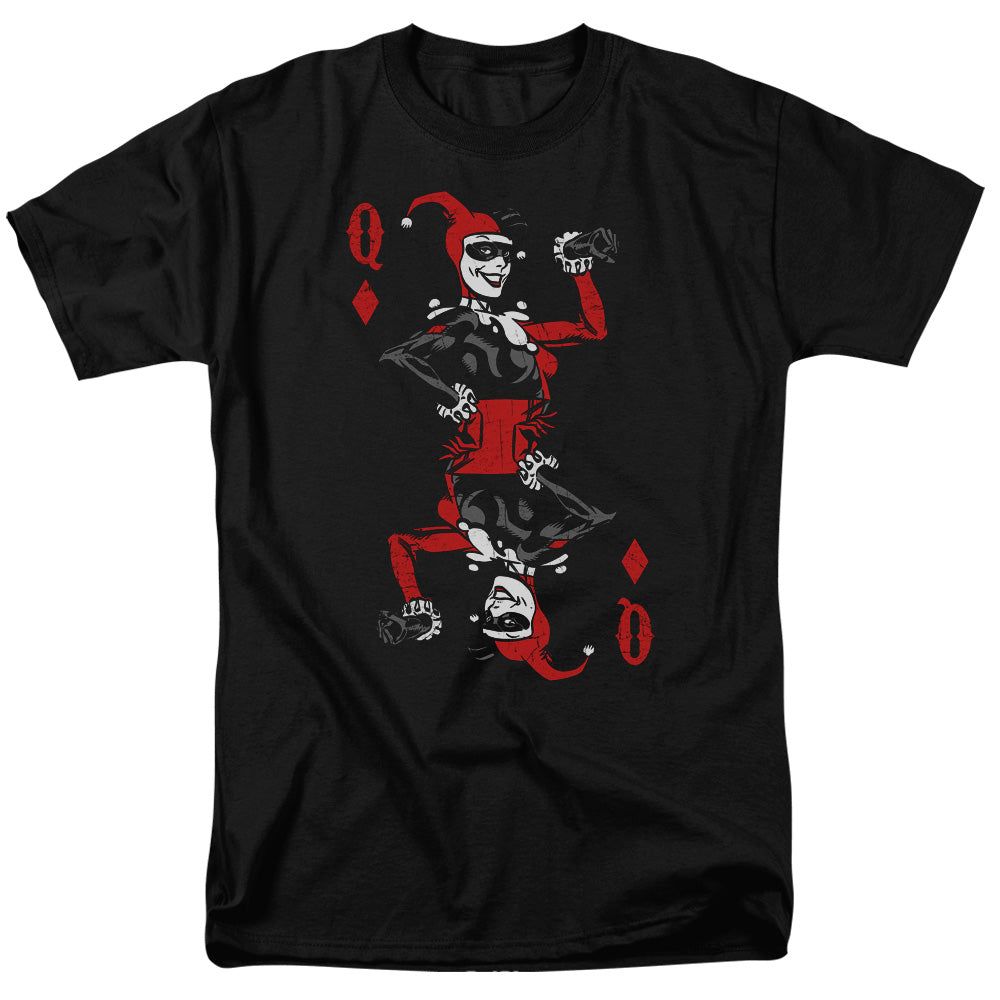Batman Quinn Of Diamonds Mens T Shirt Black Retro Pop Classics