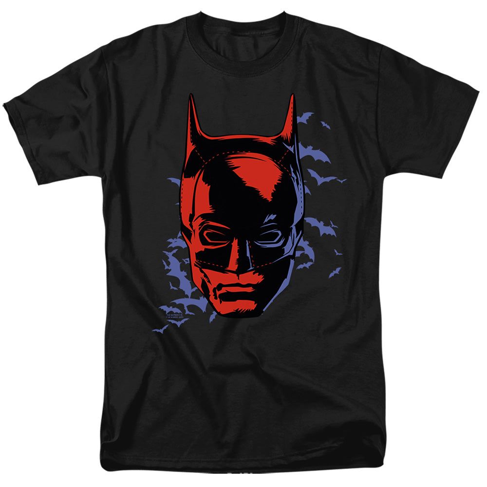 The Batman Shadowed Headshot Mens T Shirt Black Retro Pop Classics