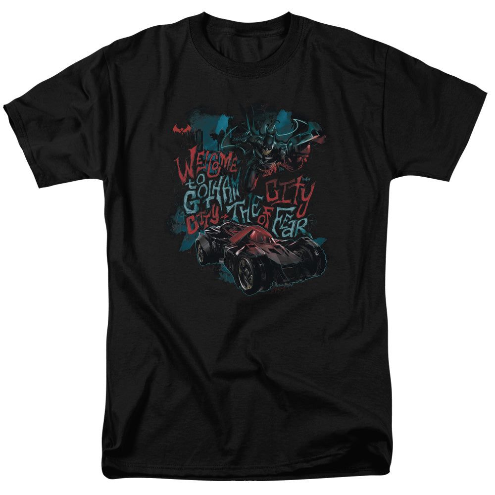 Batman Arkham Knight City Of Fear Mens T Shirt Black Retro Pop Classics