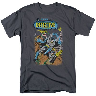 Batman Detective #487 Mens T Shirt Charcoal Retro Pop Classics