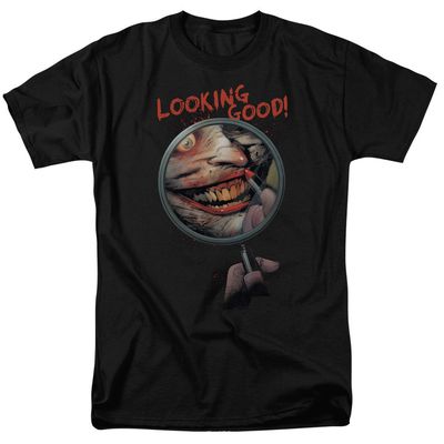 Batman Looking Good Mens T Shirt Black Retro Pop Classics