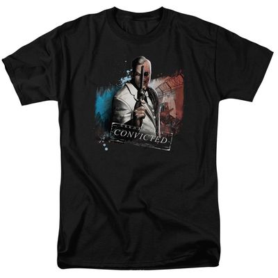 Batman Arkham City Two Face Mens T Shirt Black Retro Pop Classics