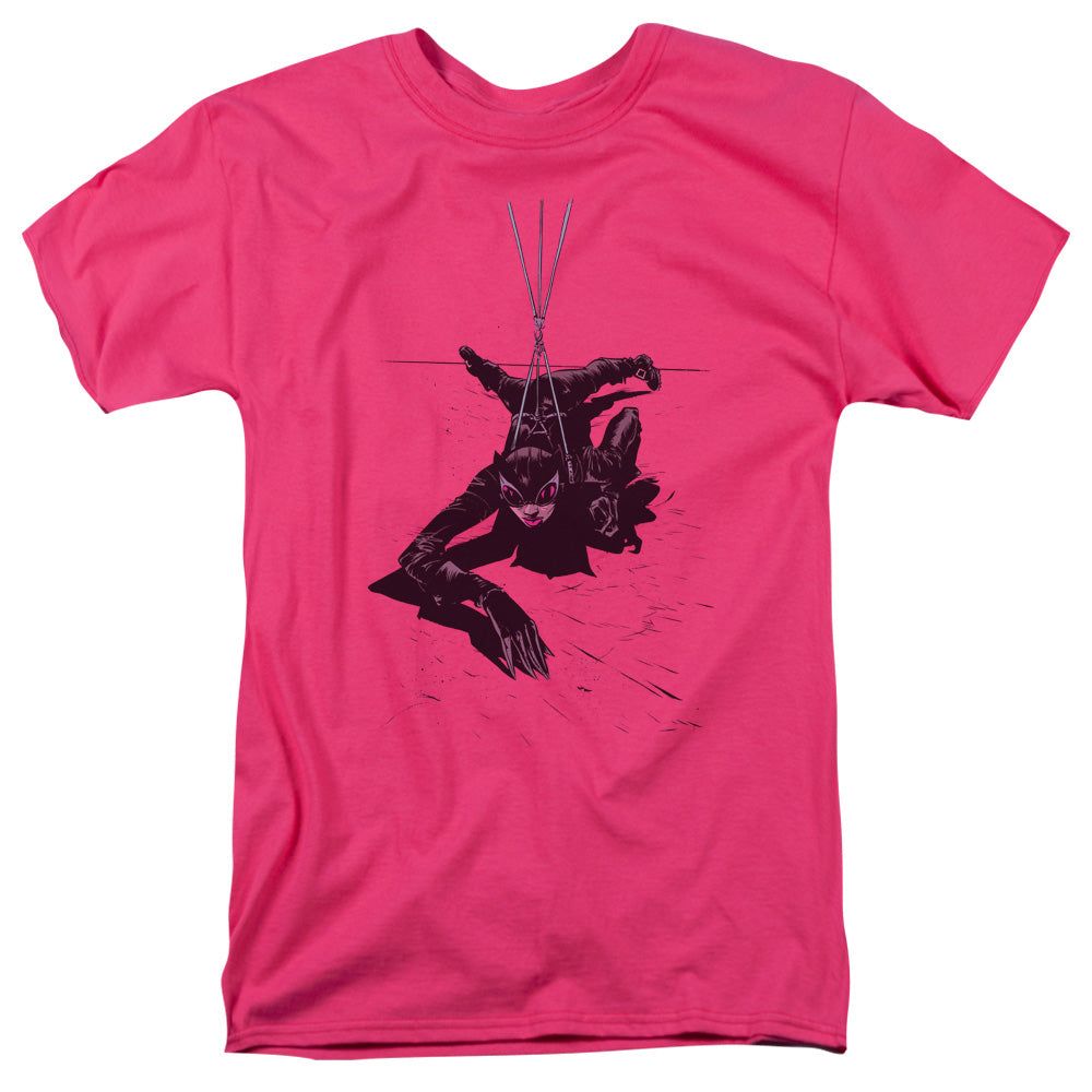 Batman Catwoman Rope Mens T Shirt Hot Pink Retro Pop Classics