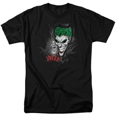 Batman Joker Sprays The City Mens T Shirt Black Retro Pop Classics