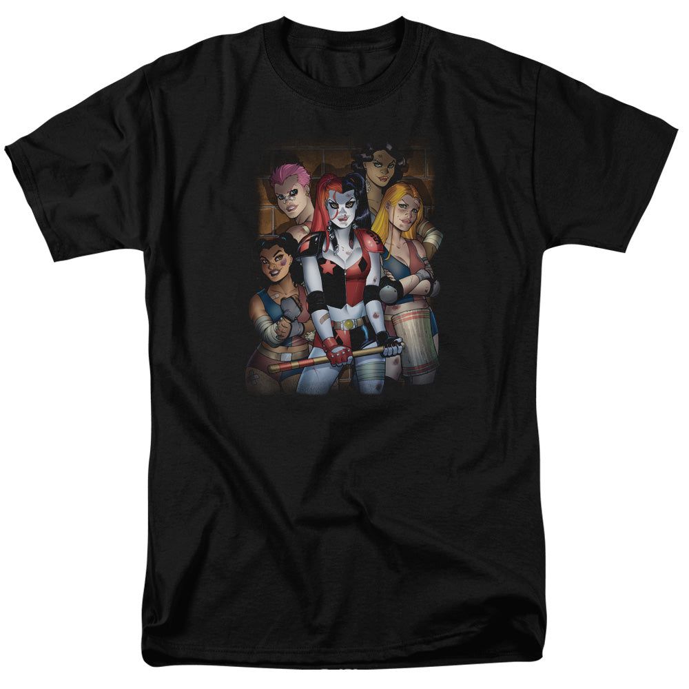 Batman Bad Girls Mens T Shirt Black Retro Pop Classics