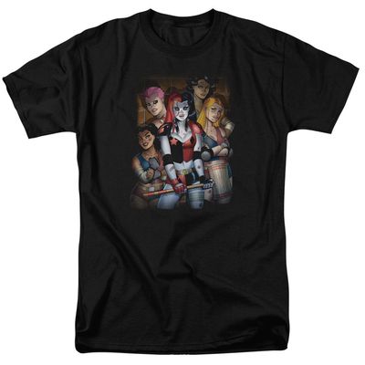 Batman Bad Girls Mens T Shirt Black Retro Pop Classics