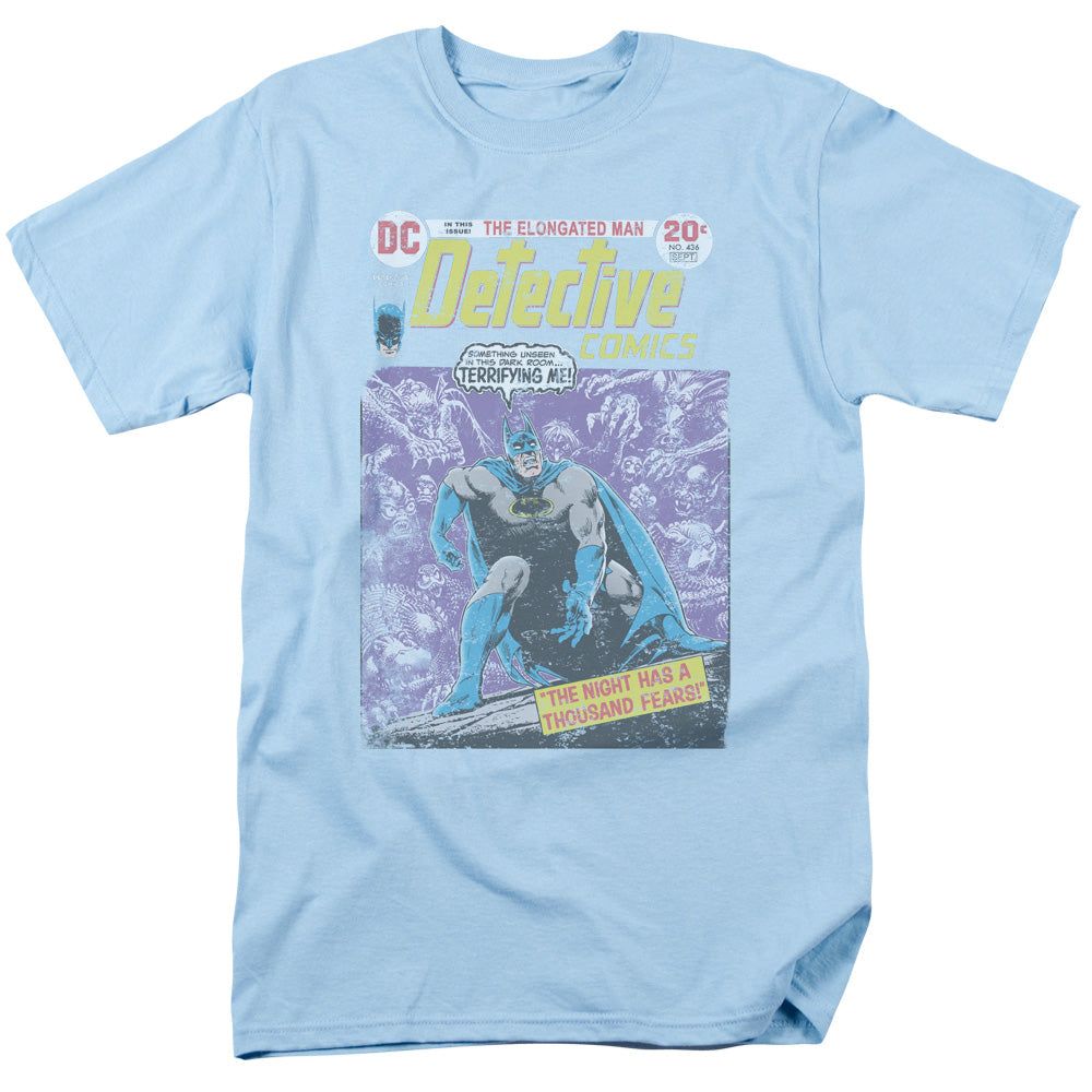 Batman A Thousand Fears Mens T Shirt Light Blue Retro Pop Classics
