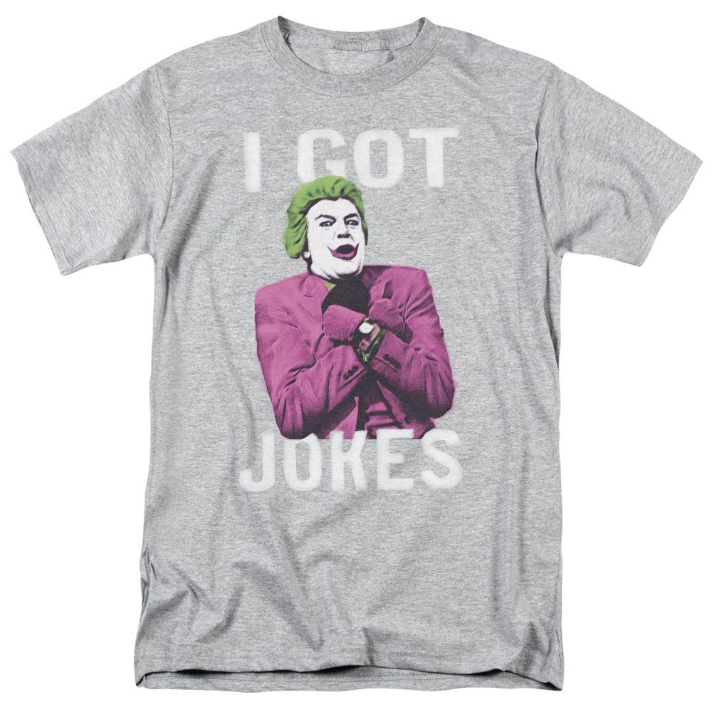 Batman Classic TV Got Jokes Mens T Shirt Athletic Heather Retro Pop Classics
