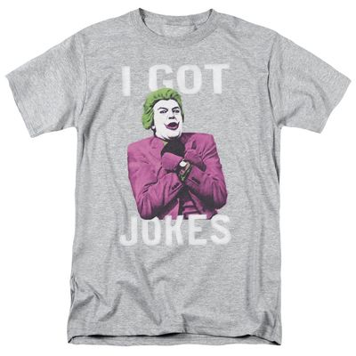 Batman Classic TV Got Jokes Mens T Shirt Athletic Heather Retro Pop Classics