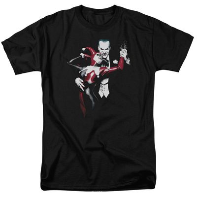 Batman Harley And Joker Mens T Shirt Black Retro Pop Classics