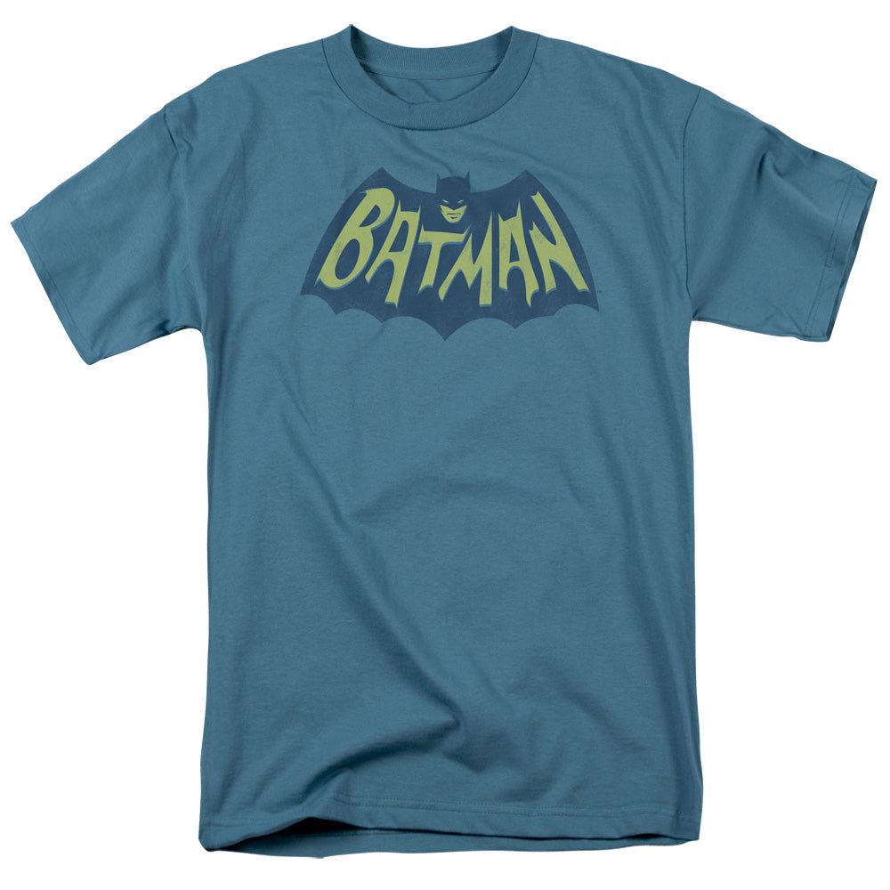 Batman Show Bat Logo Mens T Shirt Slate Retro Pop Classics