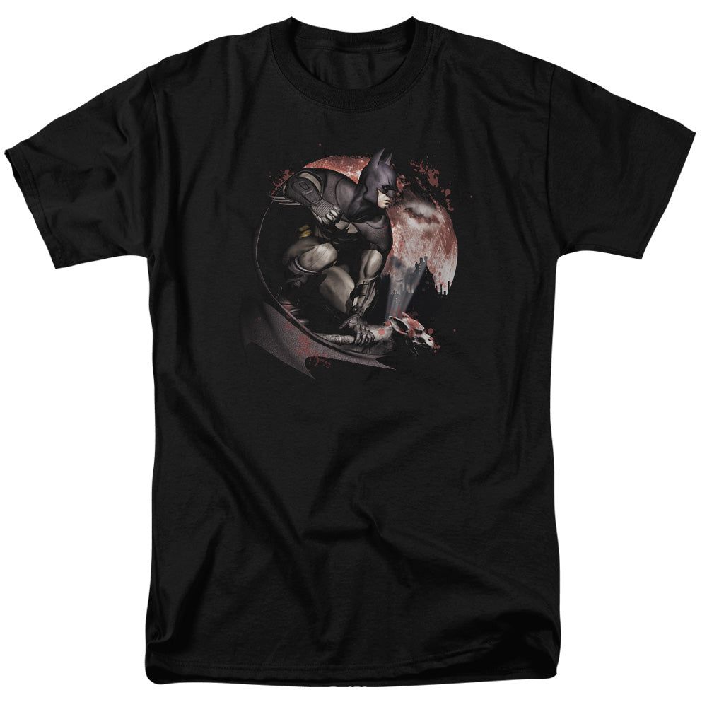 Batman Arkham City Blood Moon Mens T Shirt Black Retro Pop Classics