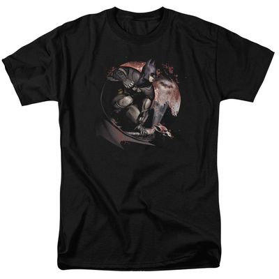 Batman Arkham City Blood Moon Mens T Shirt Black Retro Pop Classics
