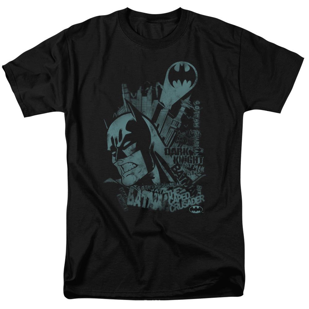 Batman Grited Teeth Mens T Shirt Black Retro Pop Classics