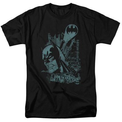 Batman Grited Teeth Mens T Shirt Black Retro Pop Classics