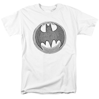 Batman Knight Knockout Mens T Shirt White Retro Pop Classics