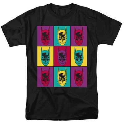 Batman Warhol Batman Mens T Shirt Black Retro Pop Classics