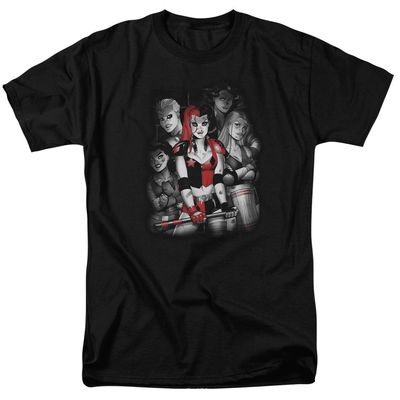 Batman Bad Gals Bw Mens T Shirt Black Retro Pop Classics